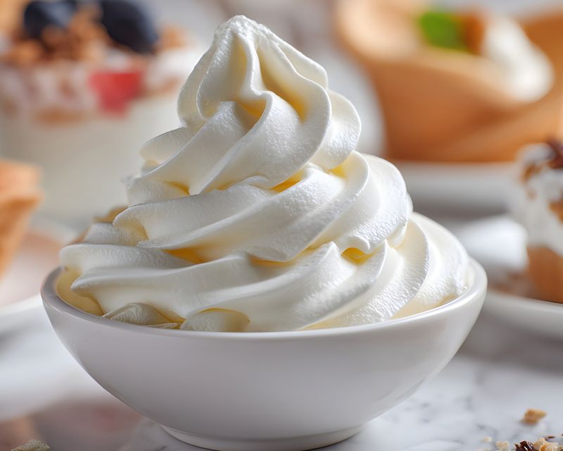 Soft-serve ice cream in a cup. Temporary concept photography.